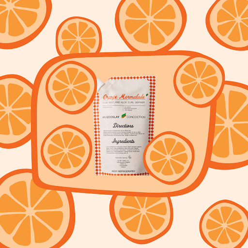 flaxseed gel styling ecoslay orange marmalade