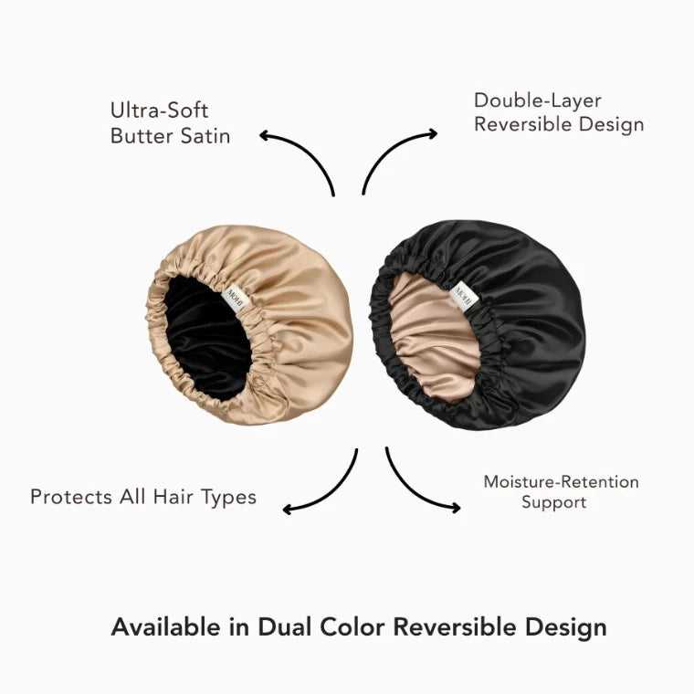 Bonnet – Black & Beige